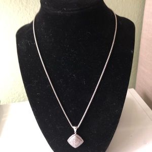 Silver set with diamonds